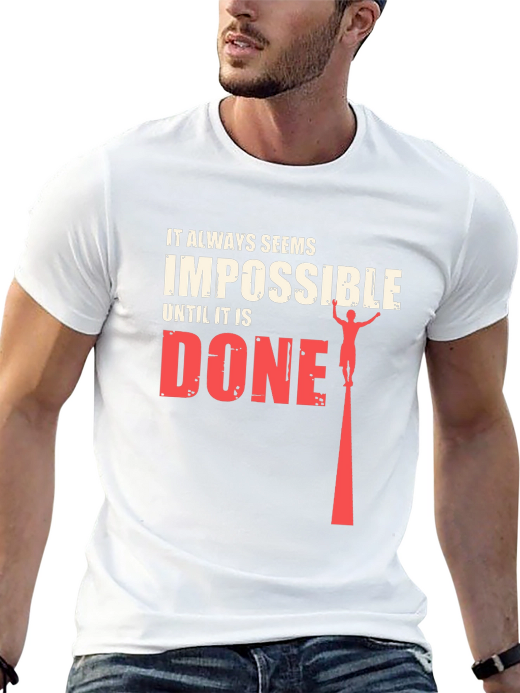 Impossible Until Done Graphic Tee - Black