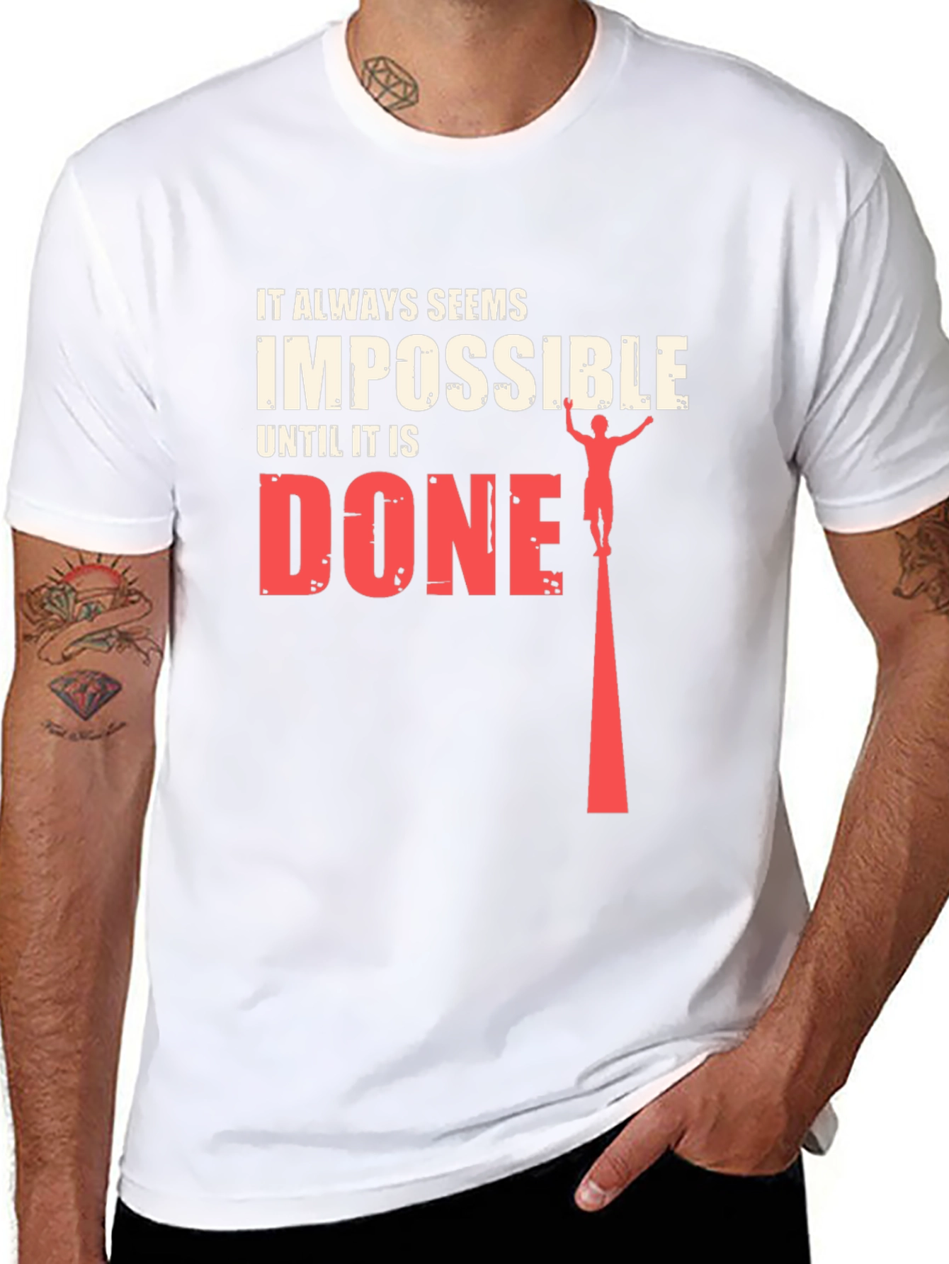 Impossible Until Done Graphic Tee - Black