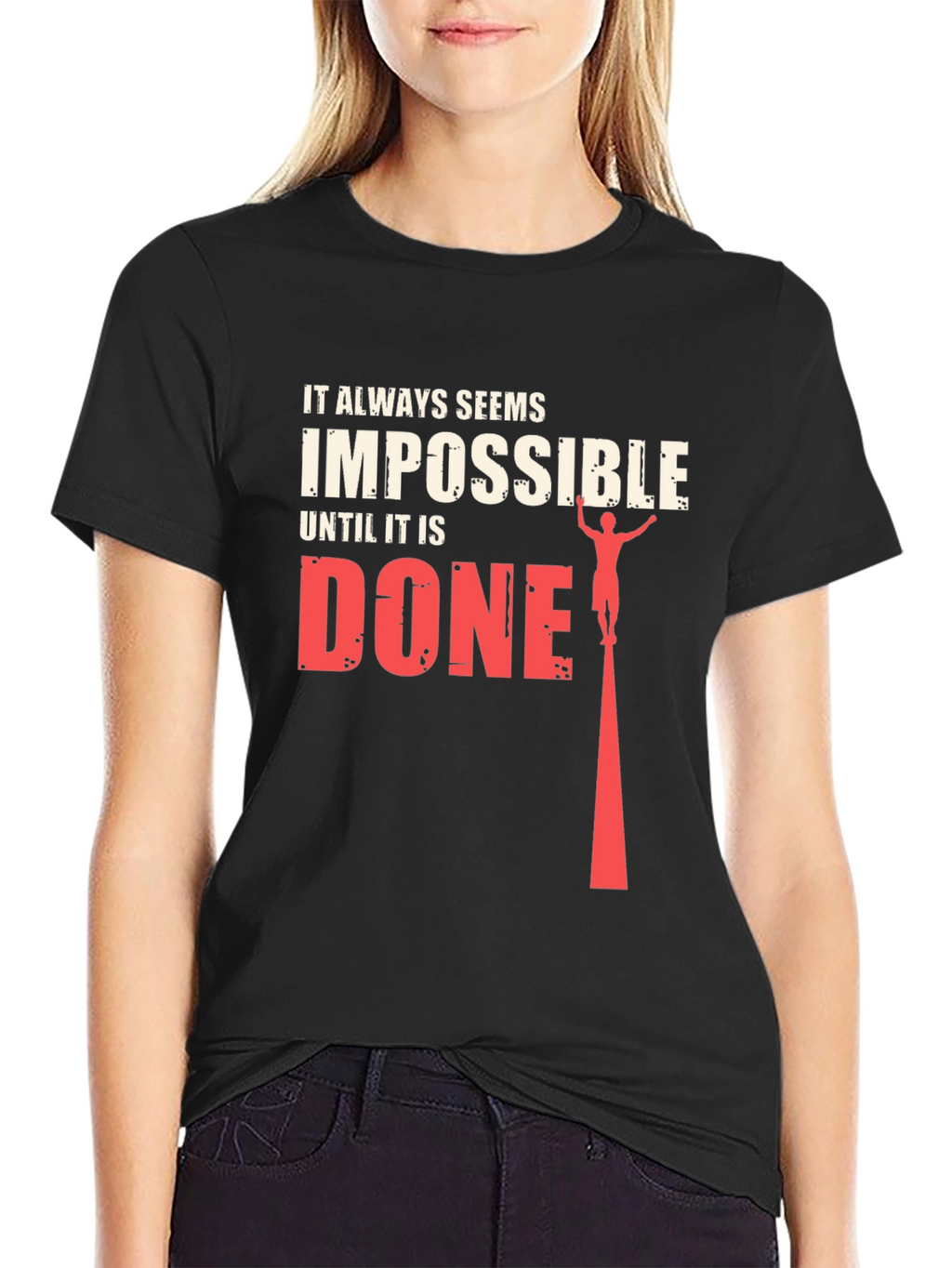 Impossible Until Done Graphic Tee - Black