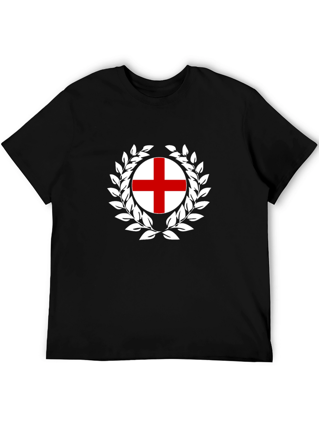 England Flag T-Shirt - Wreath Design