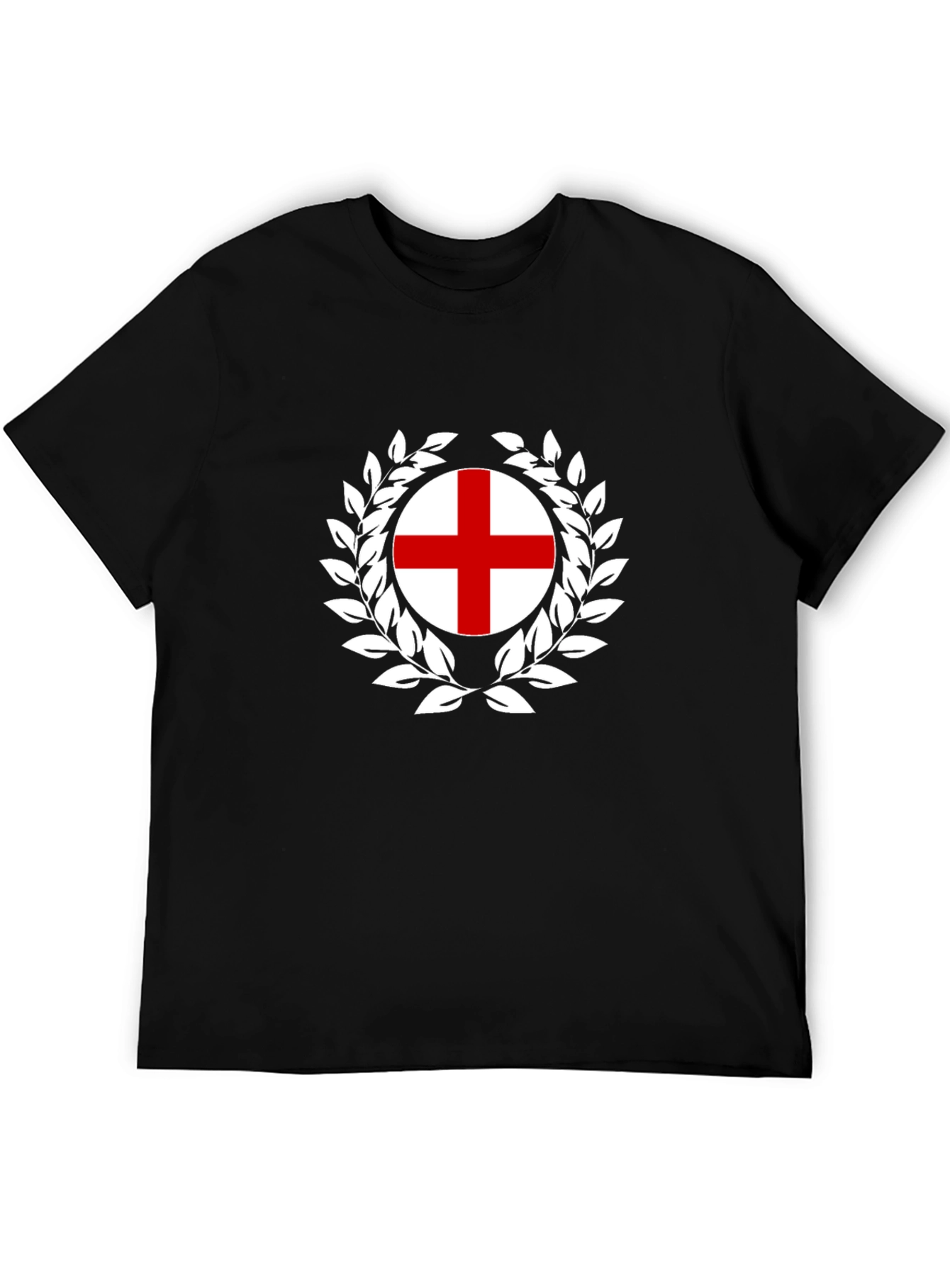 England Flag T-Shirt - Wreath Design