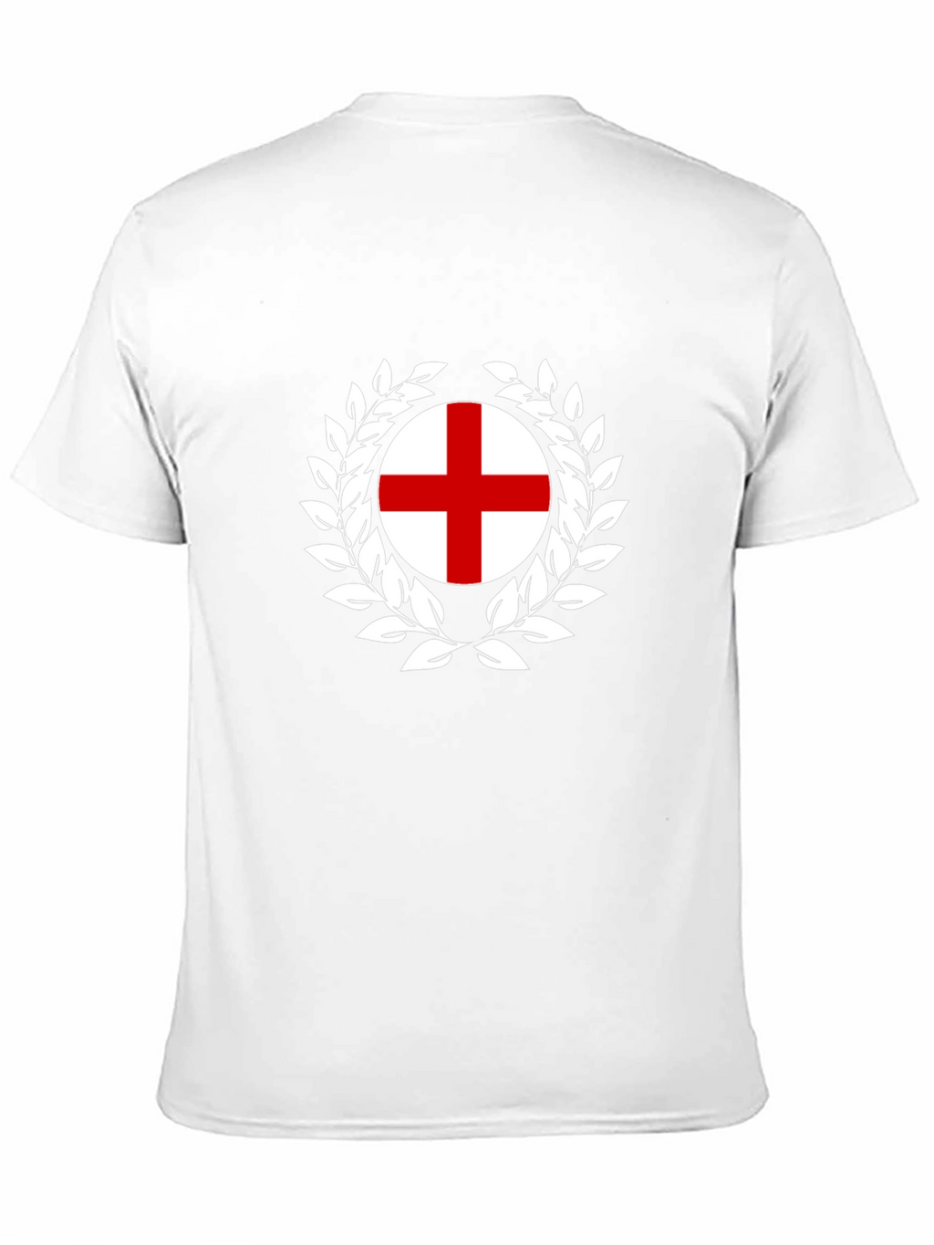 England Flag T-Shirt - Wreath Design
