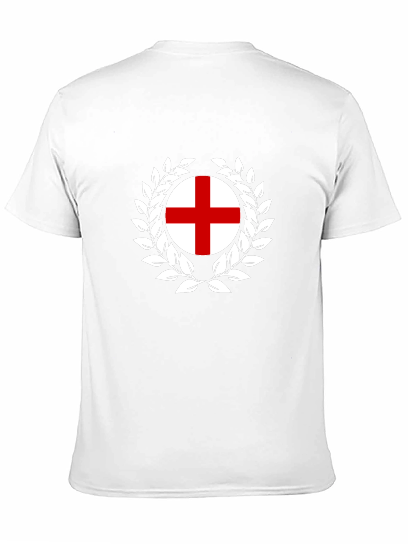 England Flag T-Shirt - Wreath Design