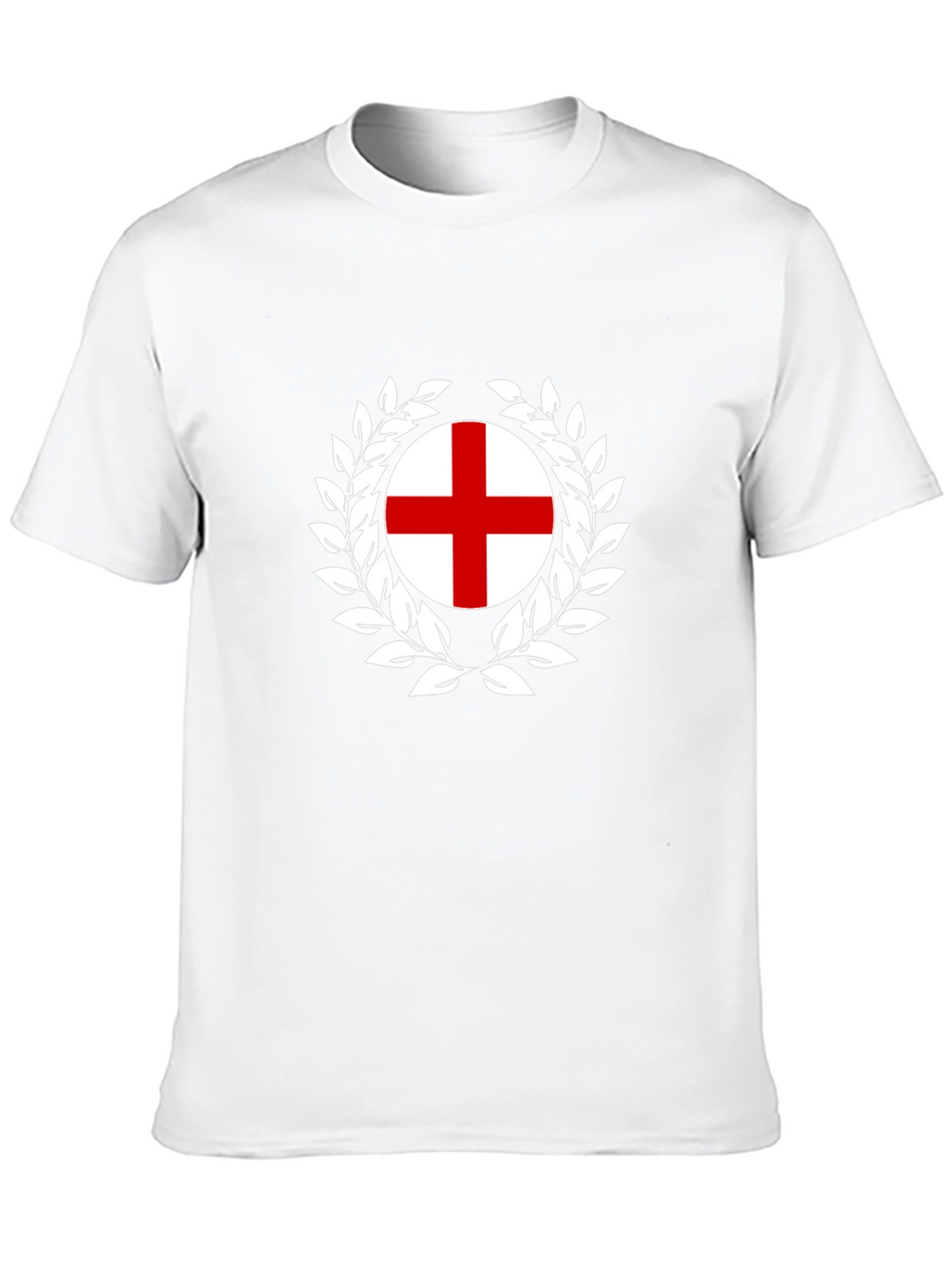 England Flag T-Shirt - Wreath Design