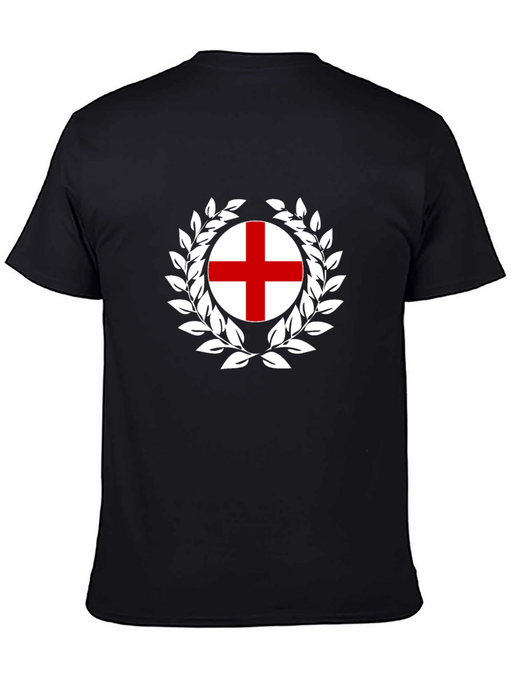 England Flag T-Shirt - Wreath Design
