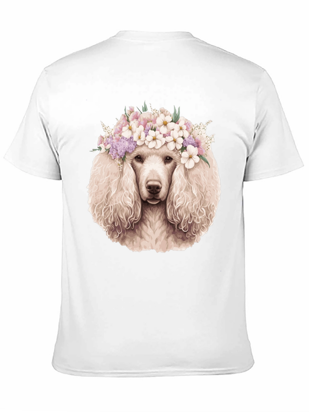 Poodle Flower Crown Graphic Tee