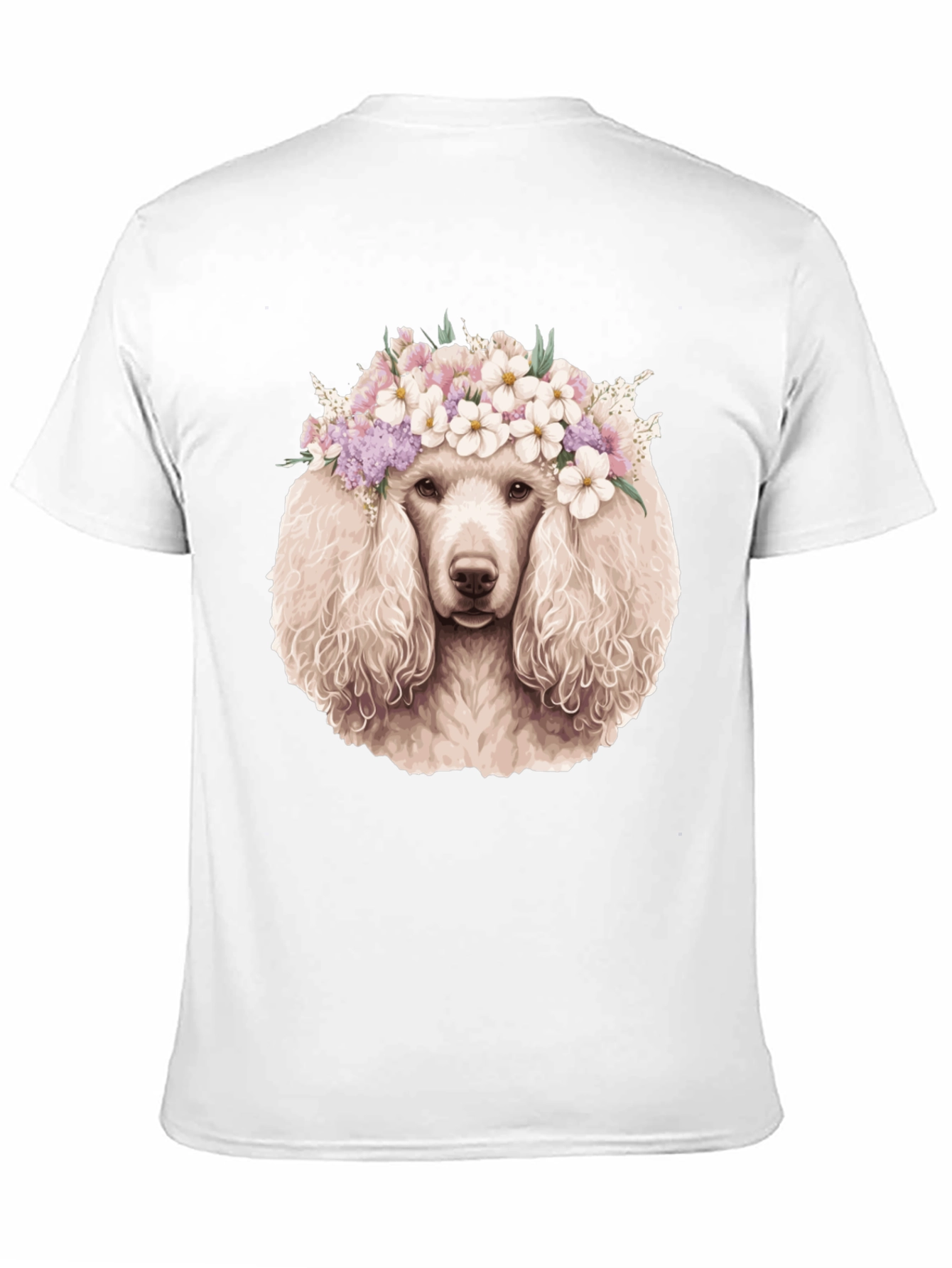 Poodle Flower Crown Graphic Tee