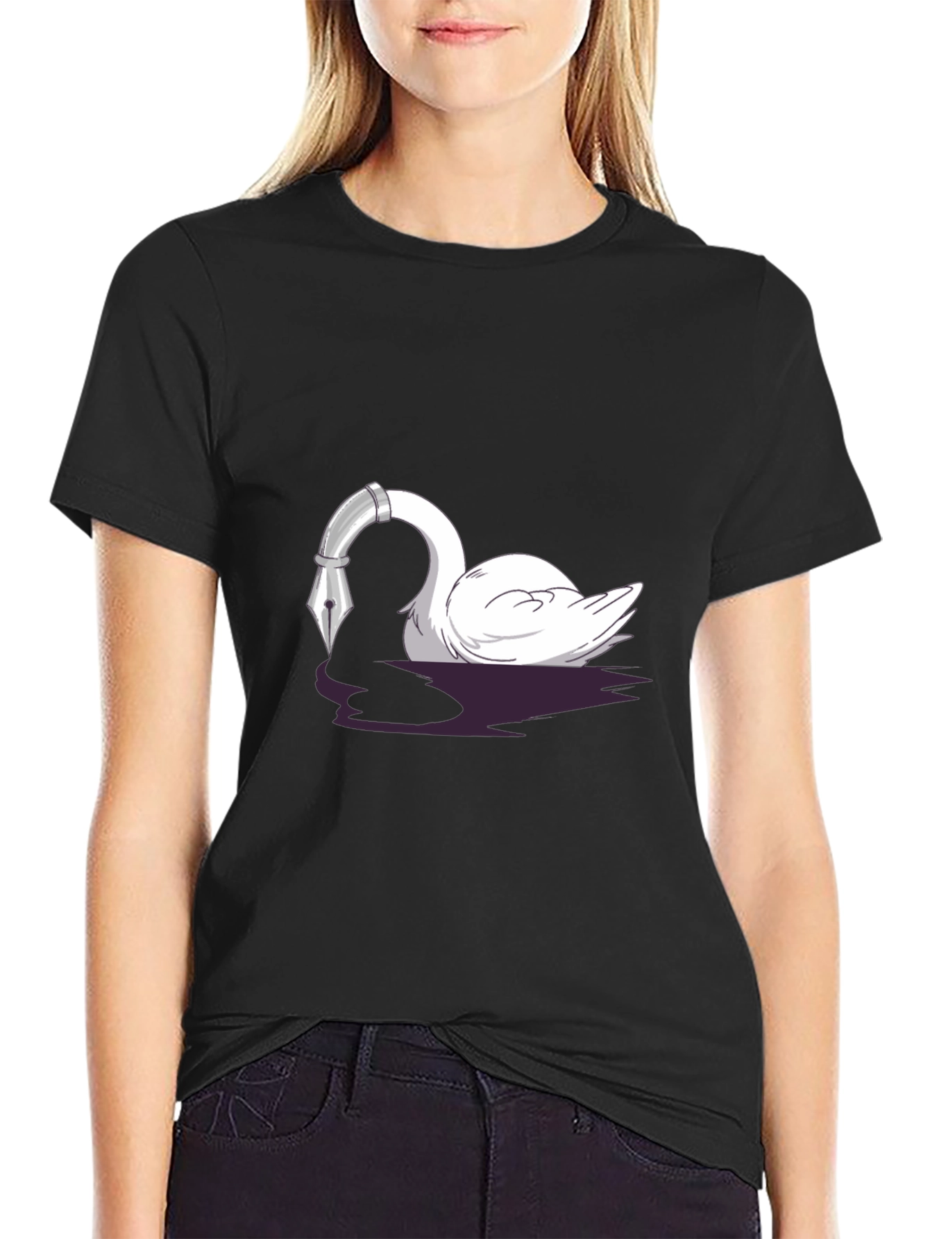 Swan Pen T-Shirt - Artistic Writers Tee