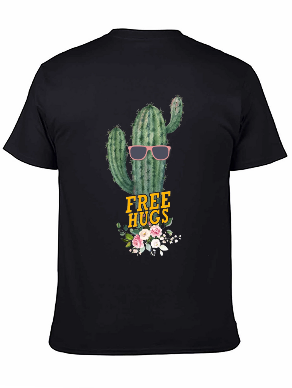 Cactus Free Hugs Graphic Tee - Funny Novelty Shirt