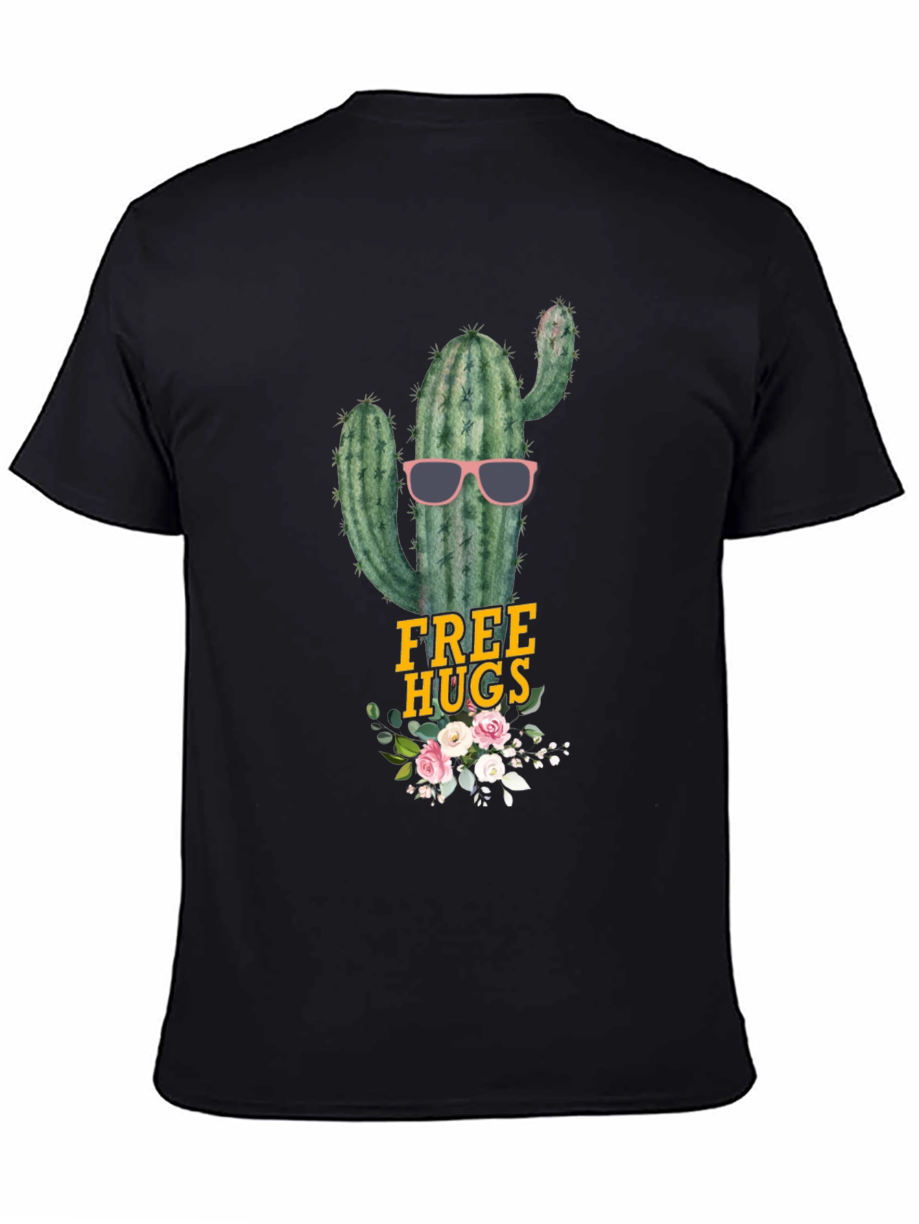 Cactus Free Hugs Graphic Tee - Funny Novelty Shirt