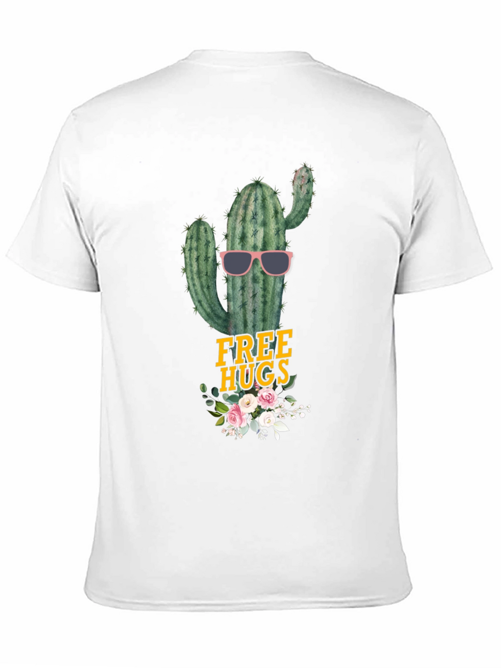 Cactus Free Hugs Graphic Tee - Funny Novelty Shirt