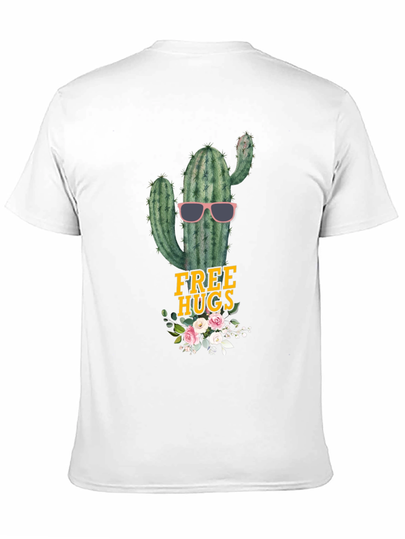 Cactus Free Hugs Graphic Tee - Funny Novelty Shirt