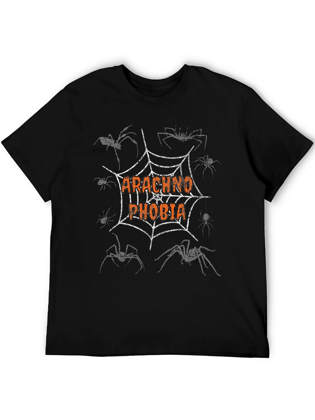 Arachnophobia Graphic T-Shirt - Spider Web Design