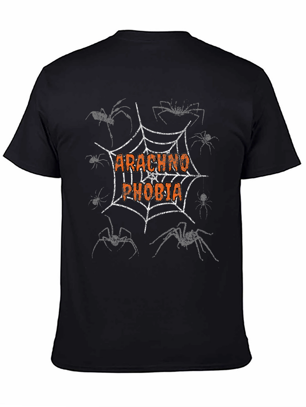 Arachnophobia Graphic T-Shirt - Spider Web Design