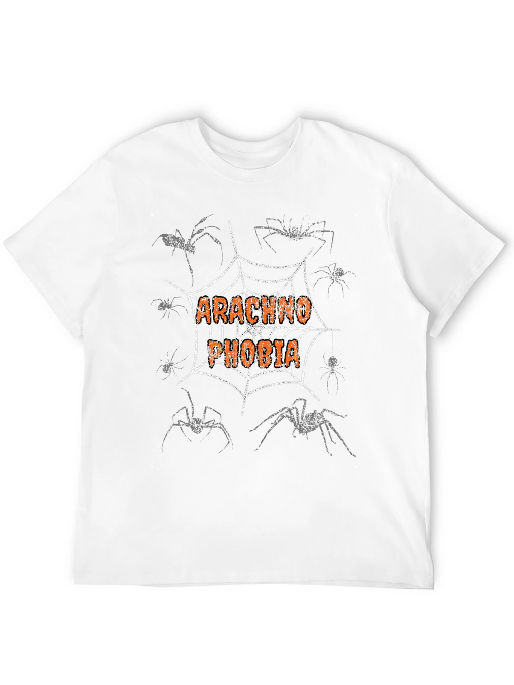 Arachnophobia Graphic T-Shirt - Spider Web Design