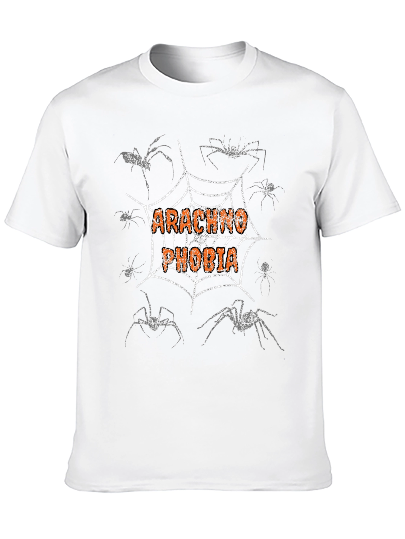Arachnophobia Graphic T-Shirt - Spider Web Design