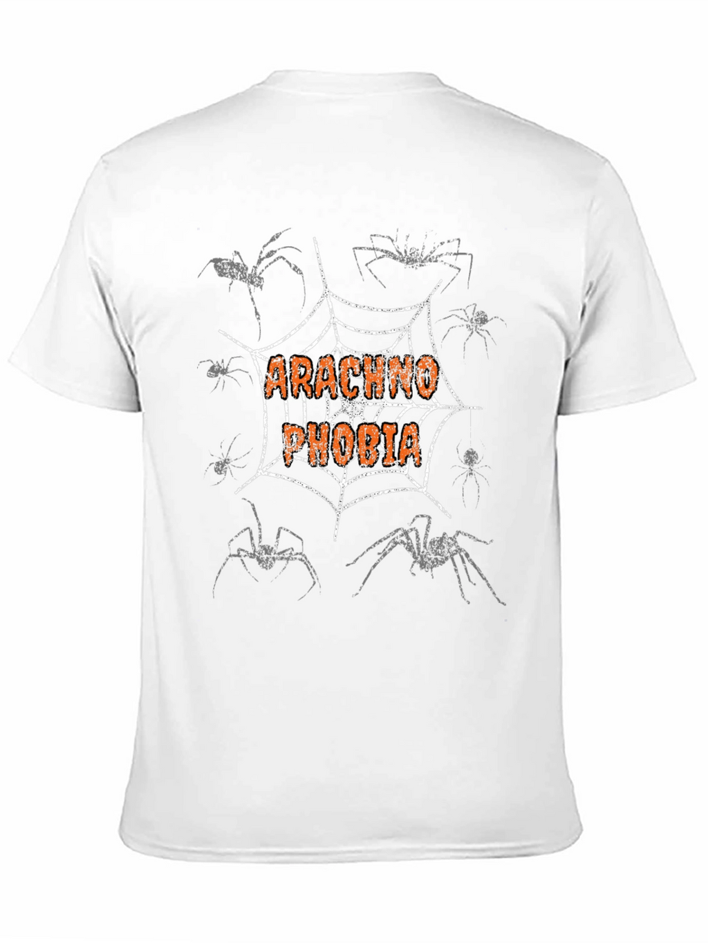 Arachnophobia Graphic T-Shirt - Spider Web Design