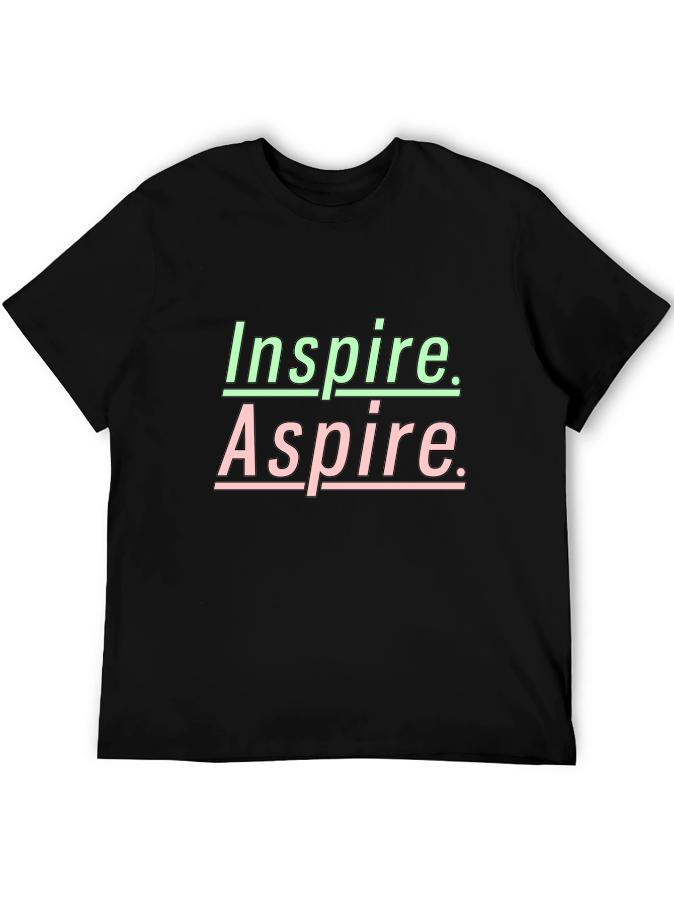 Inspire Aspire Graphic Tee - Black