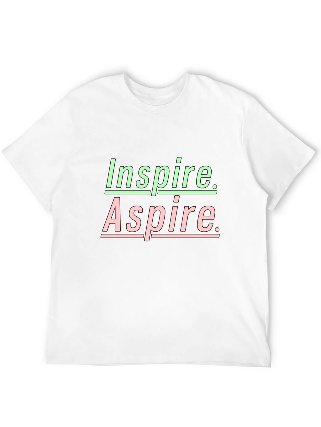 Inspire Aspire Graphic Tee - Black