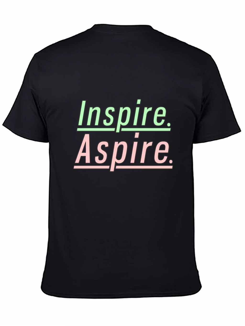Inspire Aspire Graphic Tee - Black