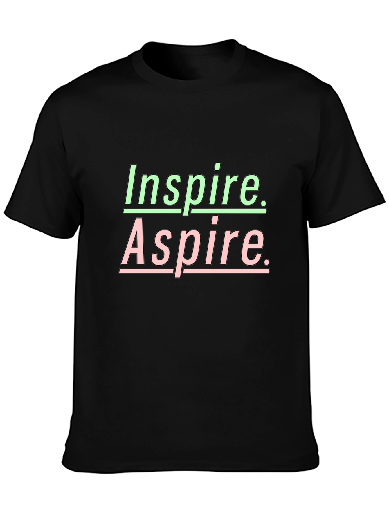 Inspire Aspire Graphic Tee - Black