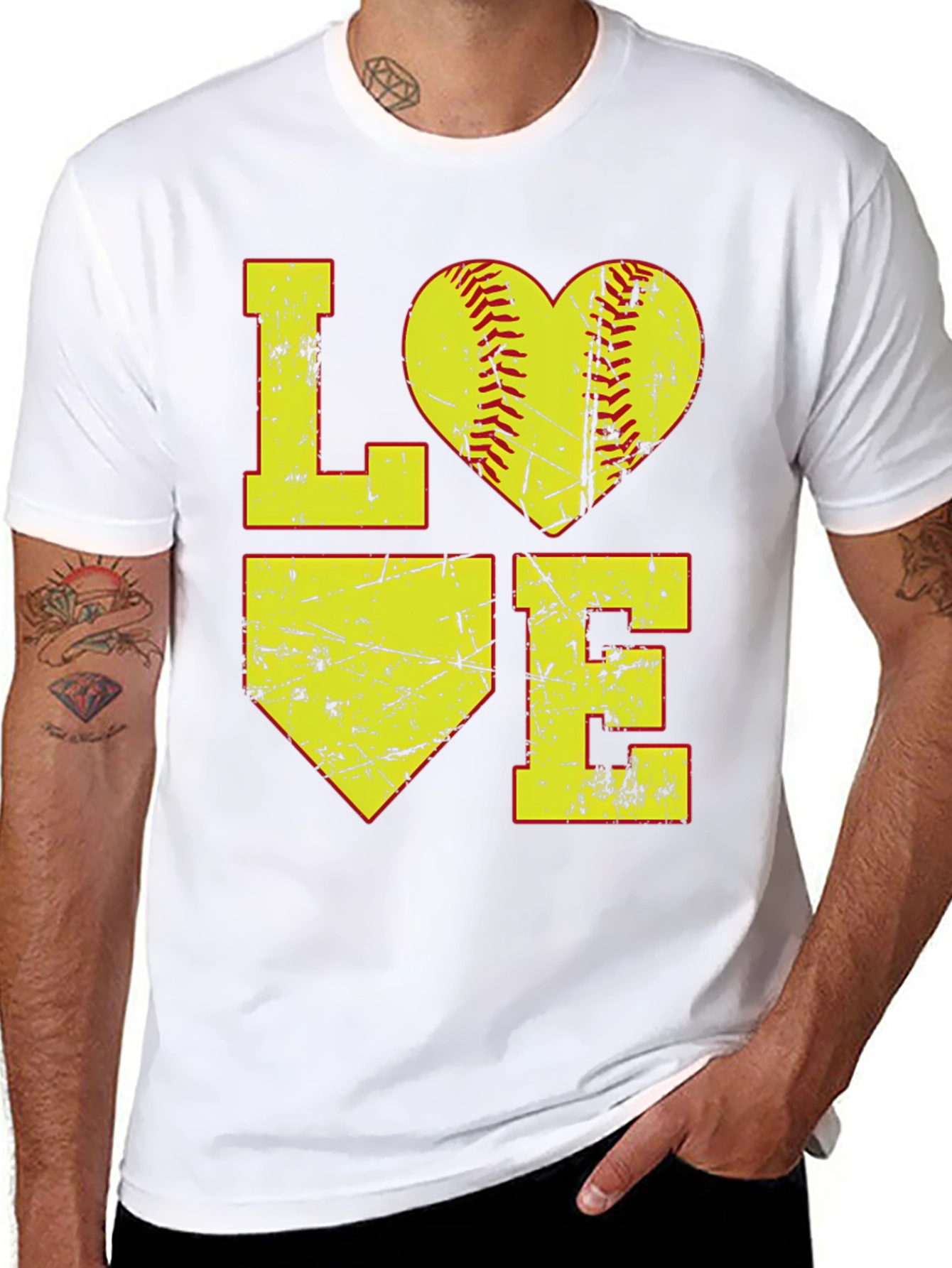Softball LOVE Graphic T-Shirt