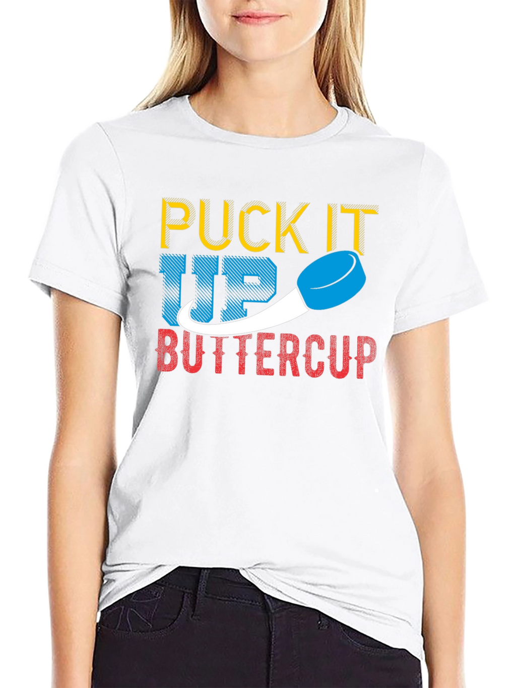 Puck It Up Buttercup Graphic Tee