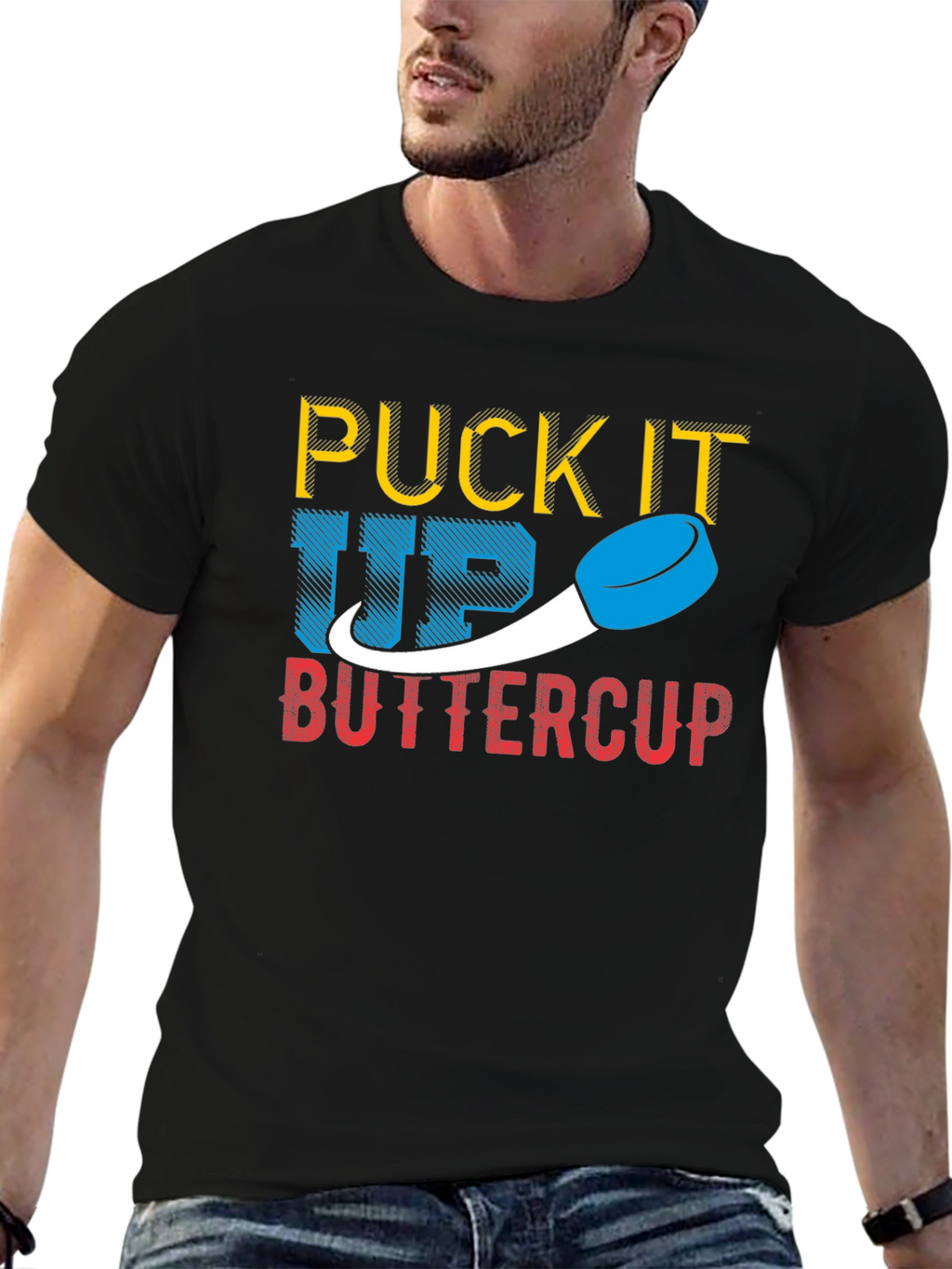 Puck It Up Buttercup Graphic Tee