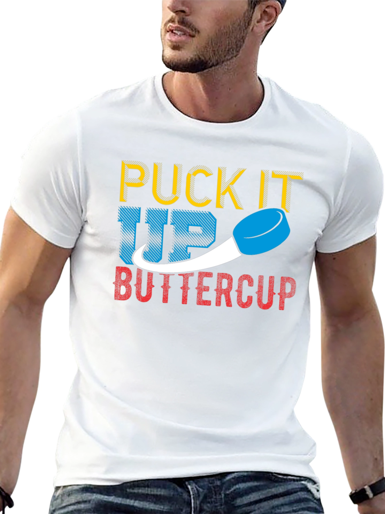 Puck It Up Buttercup Graphic Tee