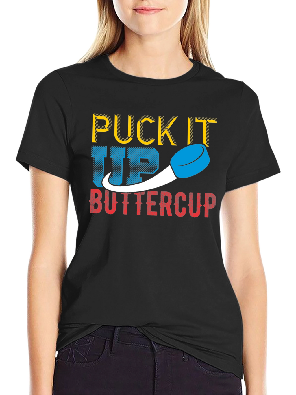 Puck It Up Buttercup Graphic Tee