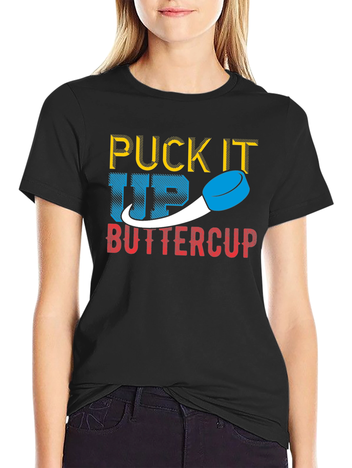 Puck It Up Buttercup Graphic Tee