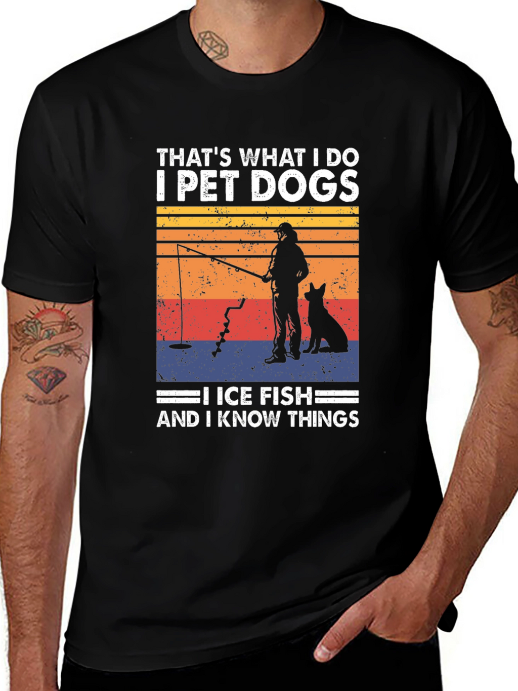 Pet Dogs Ice Fish T-Shirt