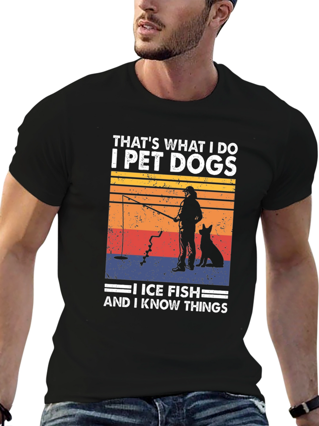 Pet Dogs Ice Fish T-Shirt
