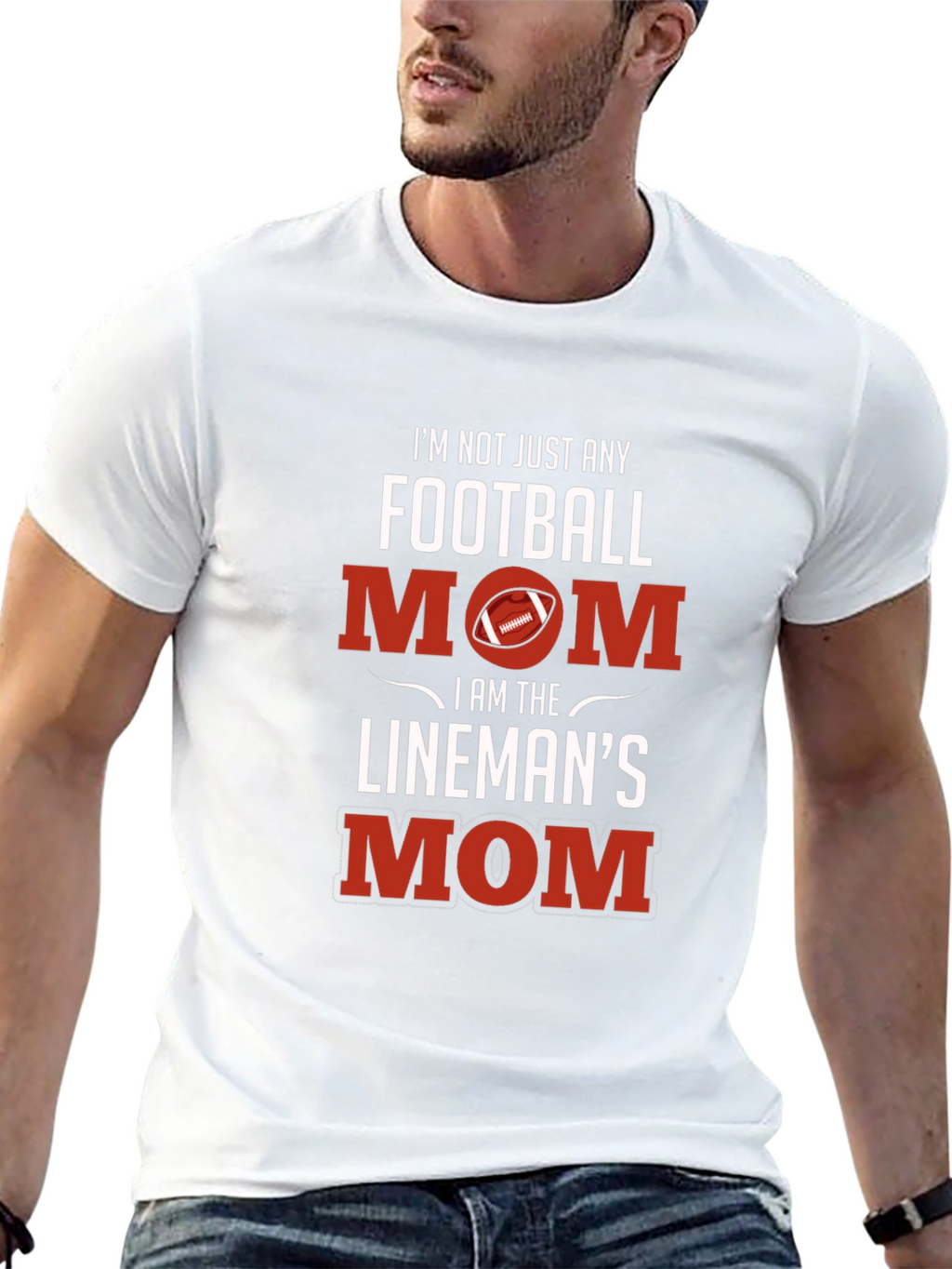 Football Mom Linemans Mom T-Shirt