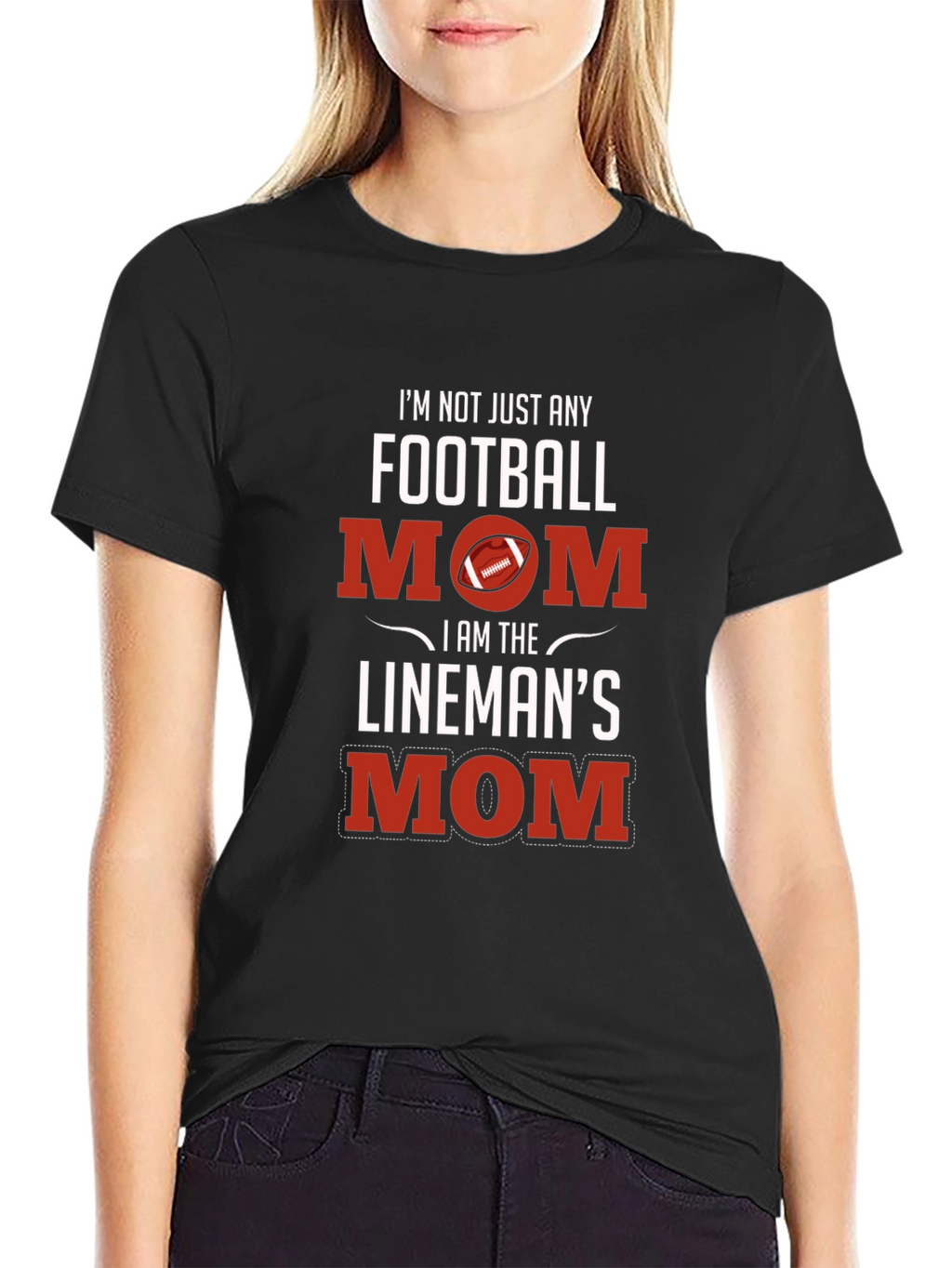 Football Mom Linemans Mom T-Shirt