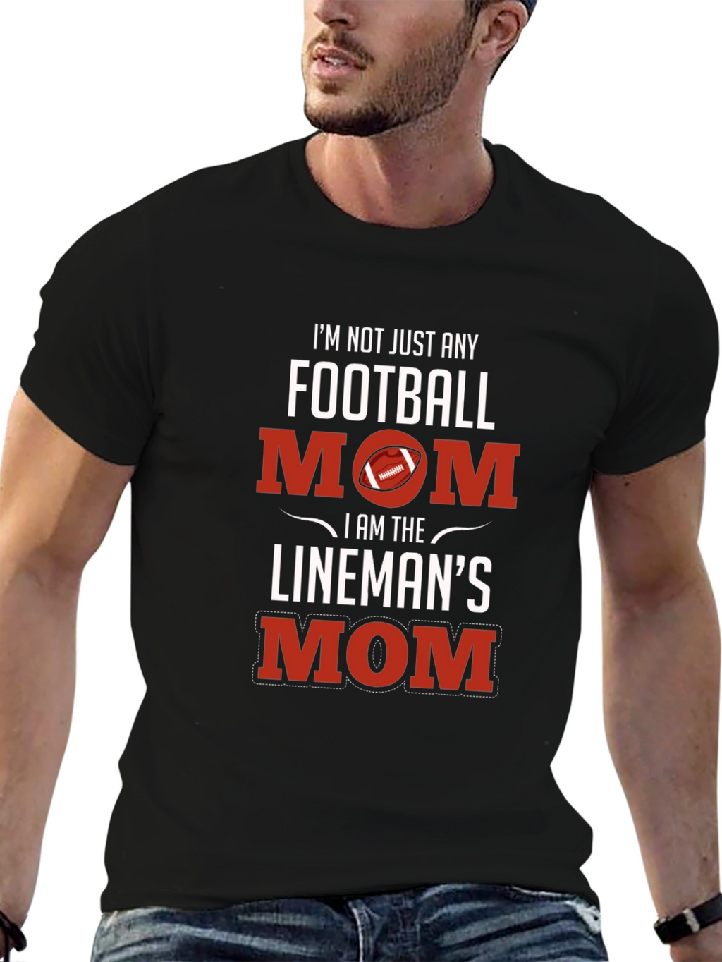 Football Mom Linemans Mom T-Shirt