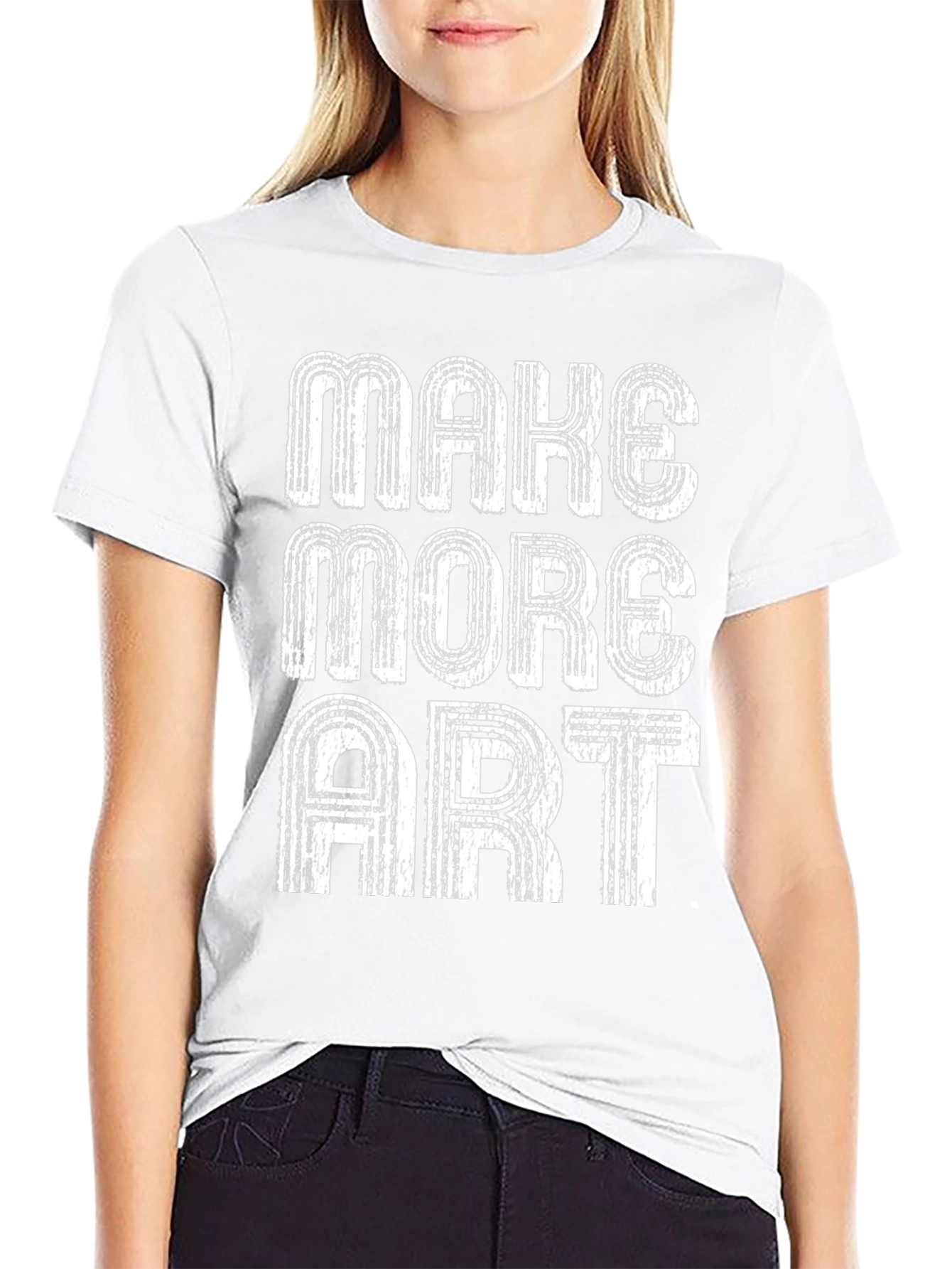 Make More Art Graphic Tee - Black