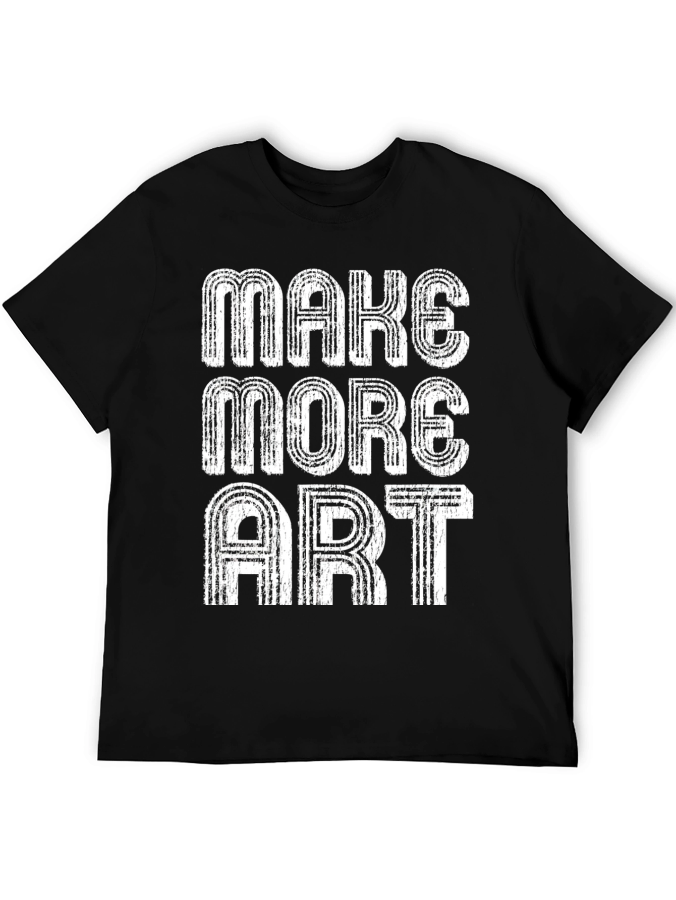 Make More Art Graphic Tee - Black