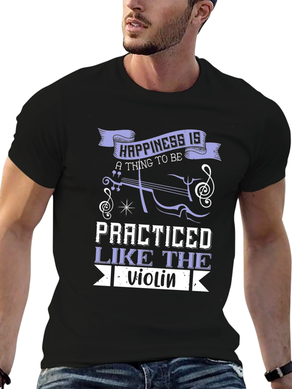 Happiness is Practiced Violin T-Shirt