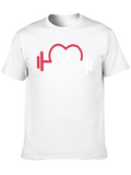 Fitness Heartbeat T-Shirt - Gym Workout Apparel