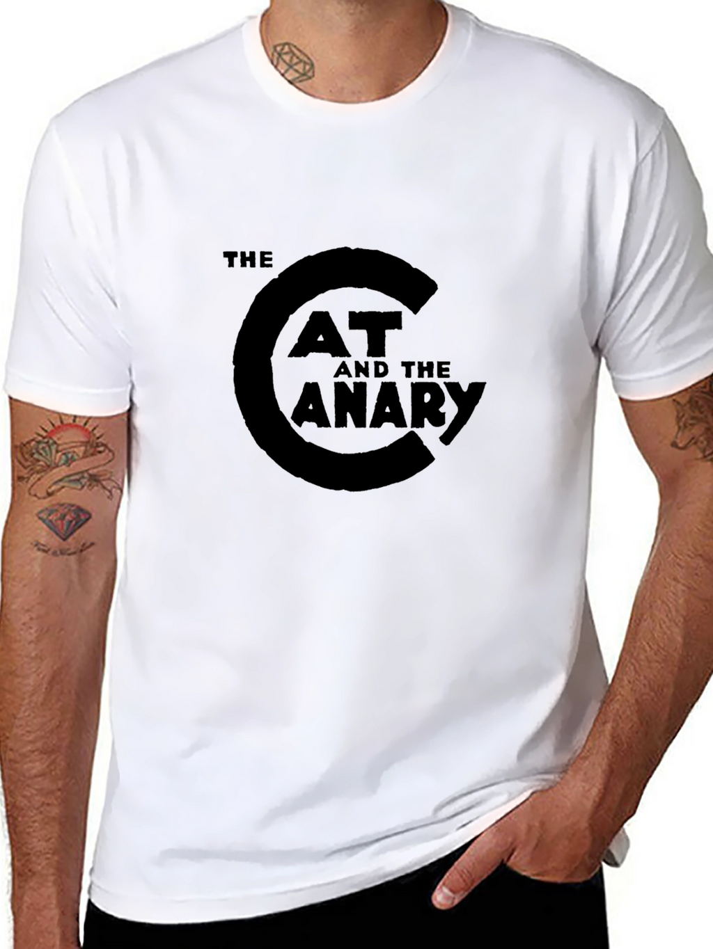 The Cat and the Canary Black T-Shirt