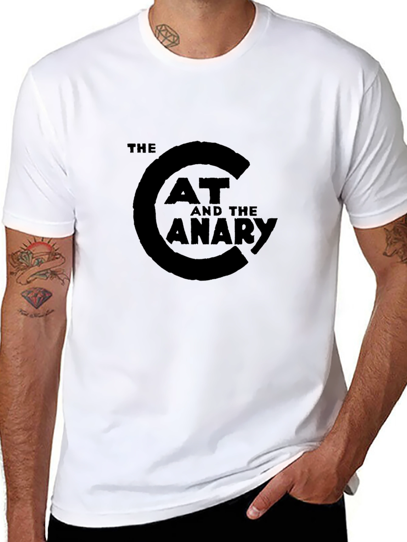 The Cat and the Canary Black T-Shirt