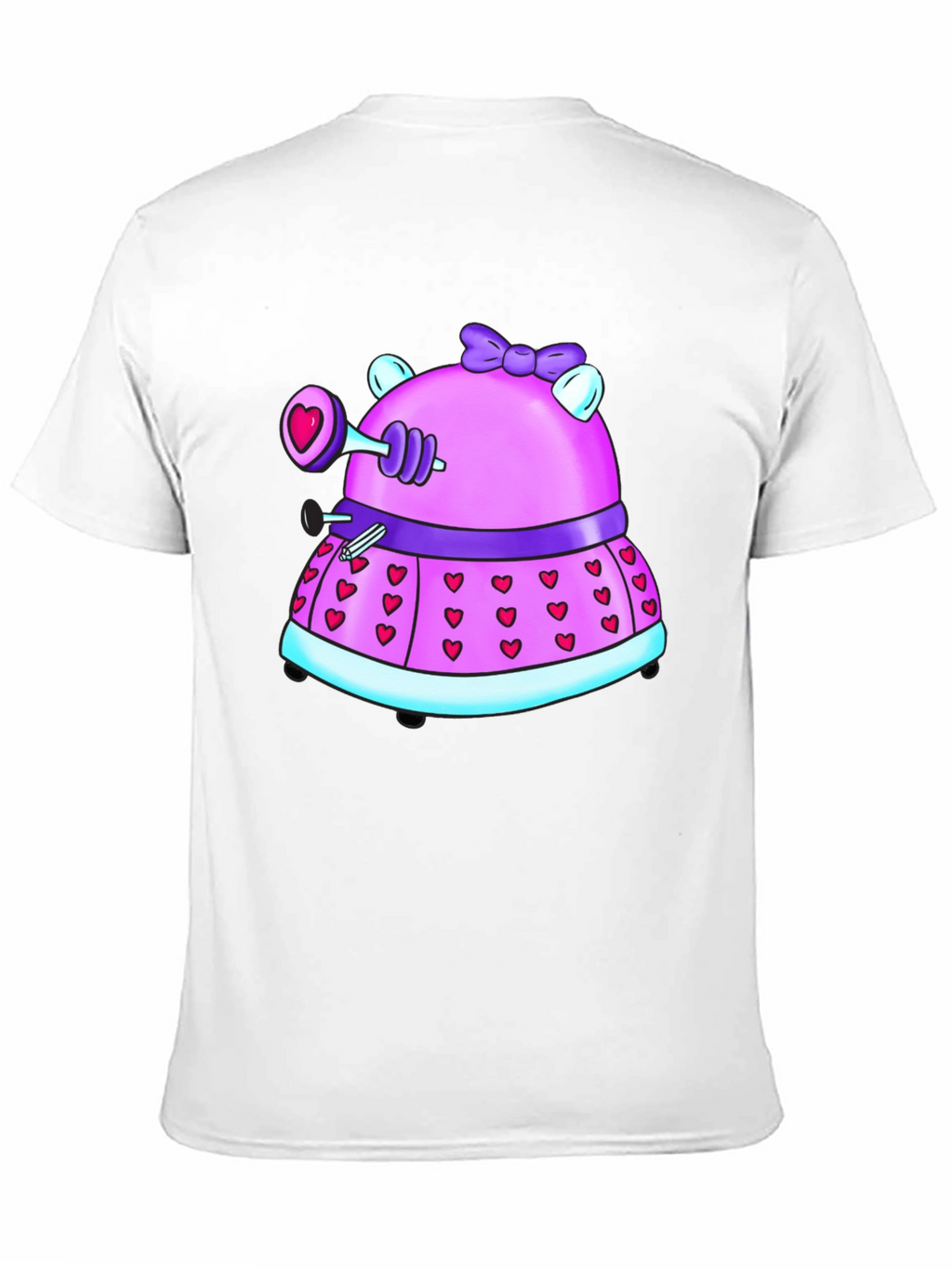 Dalek Valentines Day Black T-Shirt