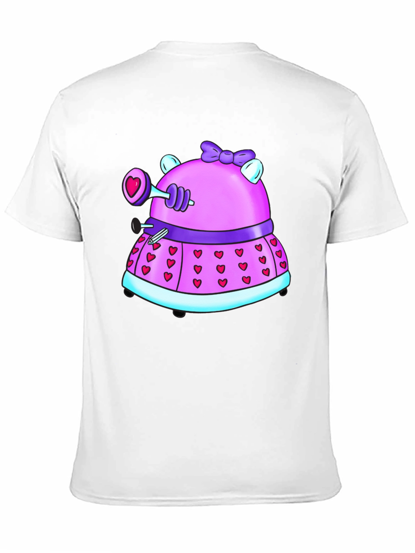 Dalek Valentines Day Black T-Shirt