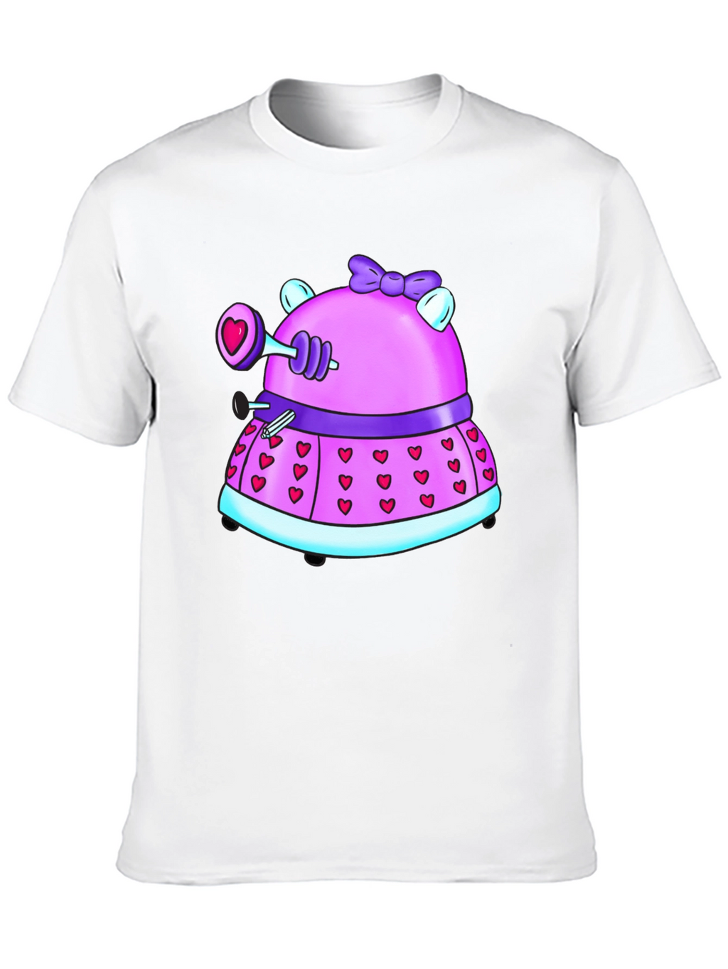 Dalek Valentines Day Black T-Shirt