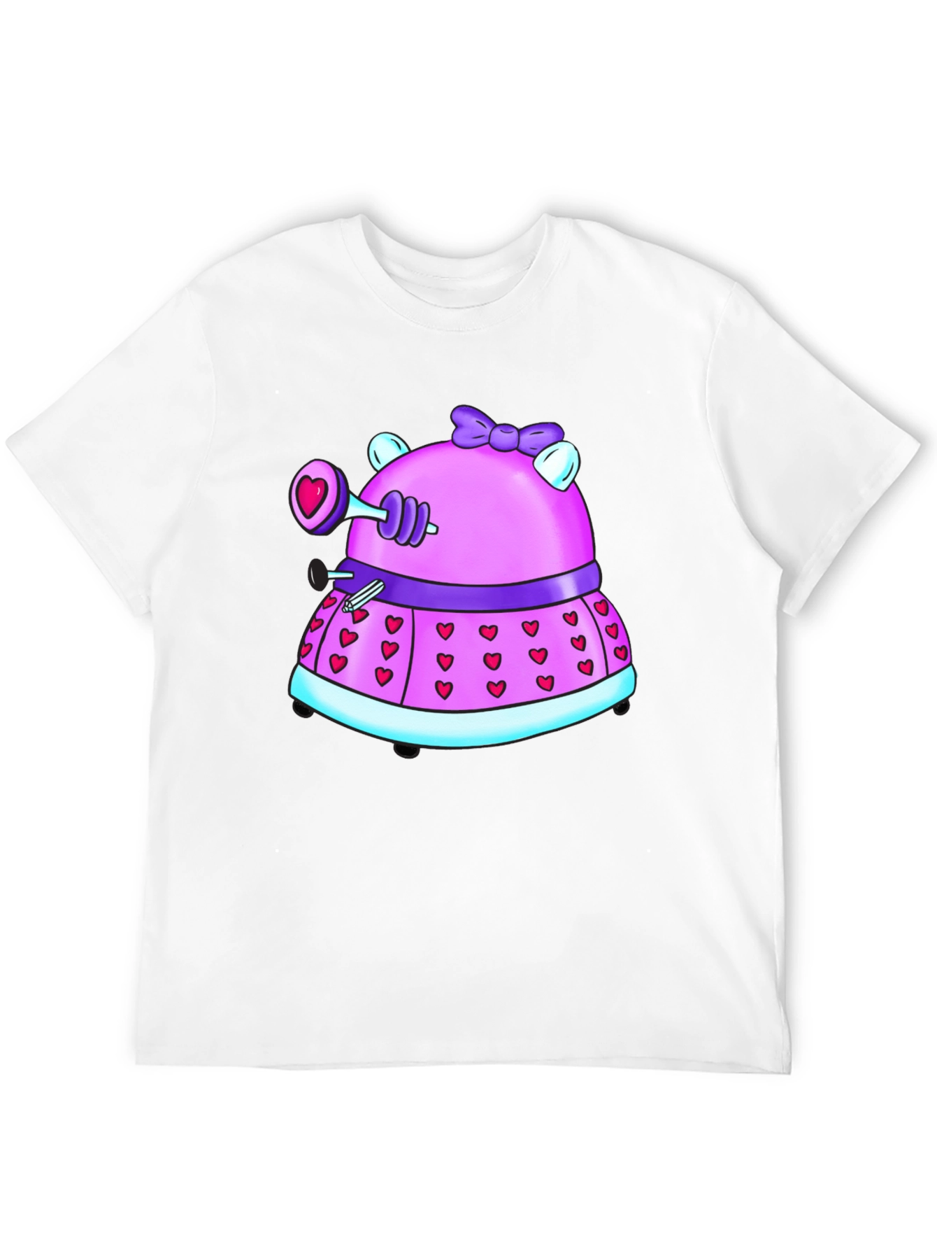 Dalek Valentines Day Black T-Shirt