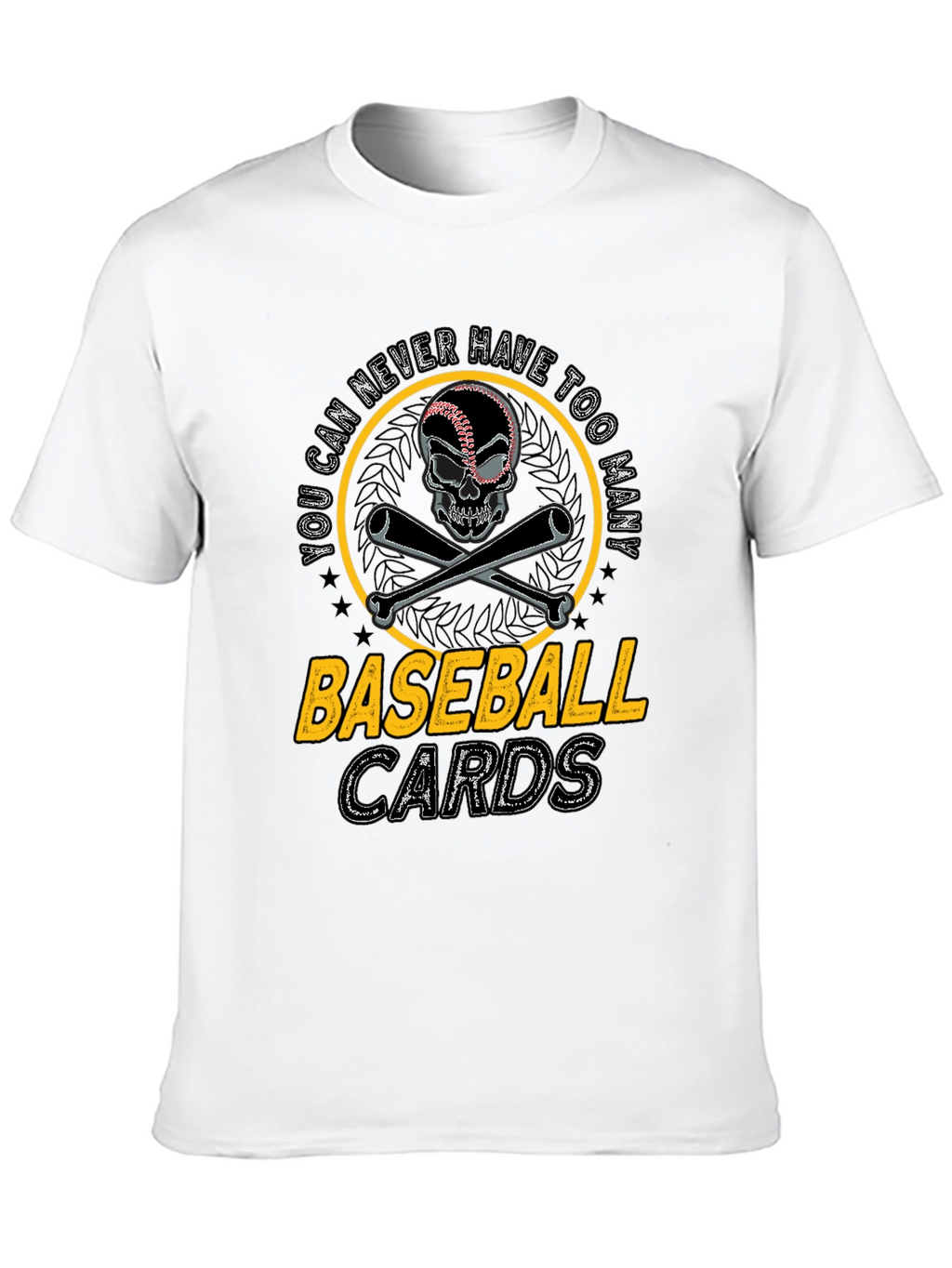 Baseball Cards Skull T-Shirt
