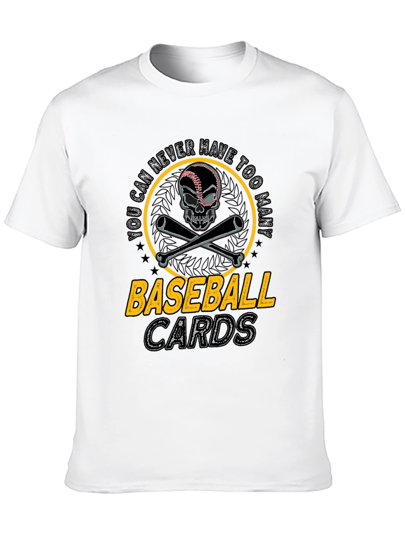 Baseball Cards Skull T-Shirt