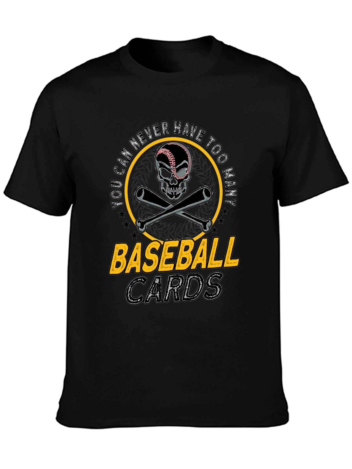 Baseball Cards Skull T-Shirt