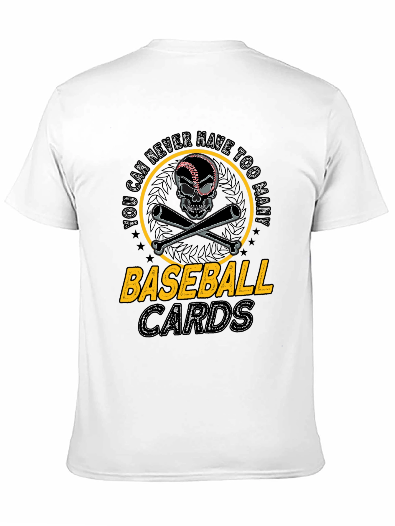 Baseball Cards Skull T-Shirt